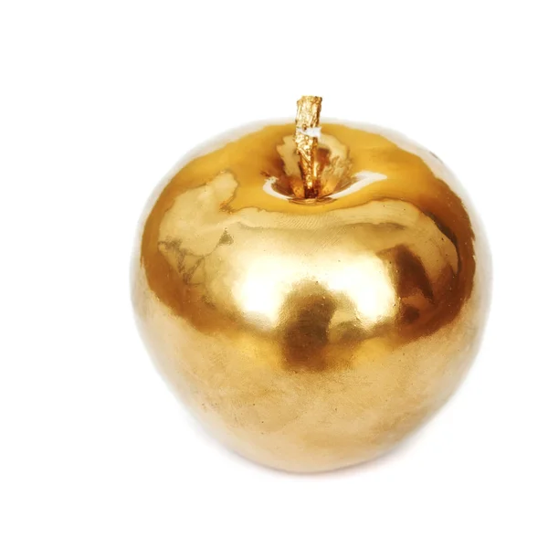 Ізольована золото apple — стокове фото