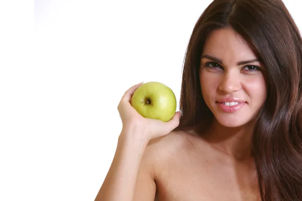 Äter äpple — Stockfoto