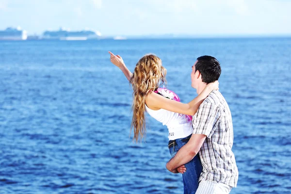 Abbraccio vedi in mare — Foto Stock