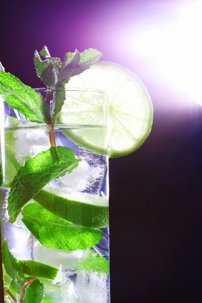 stock image Mojito on black