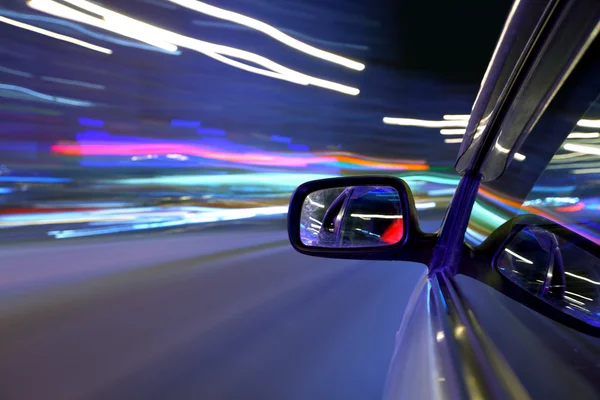 Natt med bil — Stockfoto