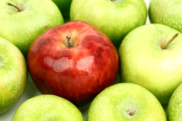 红苹果和绿苹果 — 图库照片