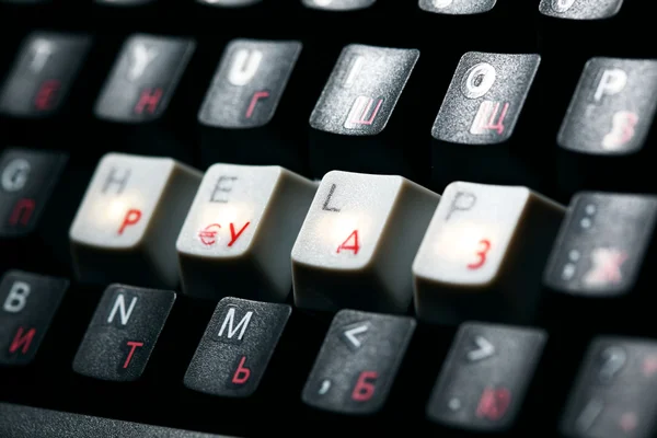 Keyboard help key — Stock Photo, Image