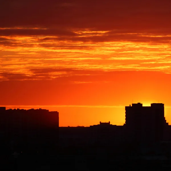 Sonnenaufgang der Stadt — Stockfoto