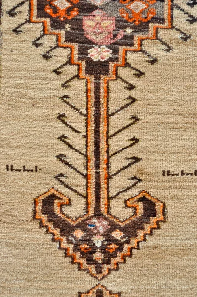 Gekleurde wol handgemaakte tapijt close-up — Stockfoto