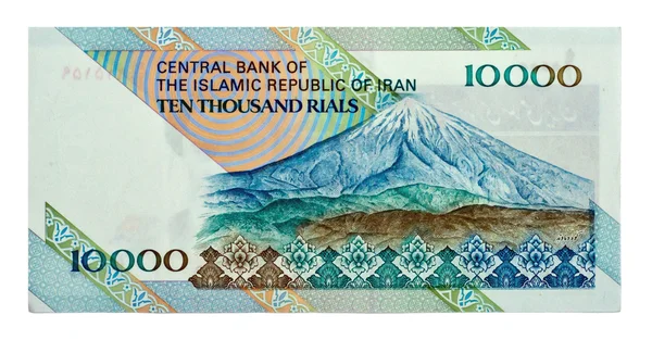 Законопроект о валюте Ирана 10000 риалов — стоковое фото
