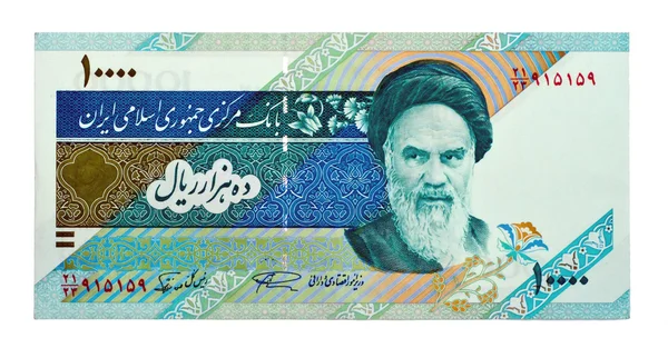 Waluta ustawy 10000 Awiwie iran — Zdjęcie stockowe