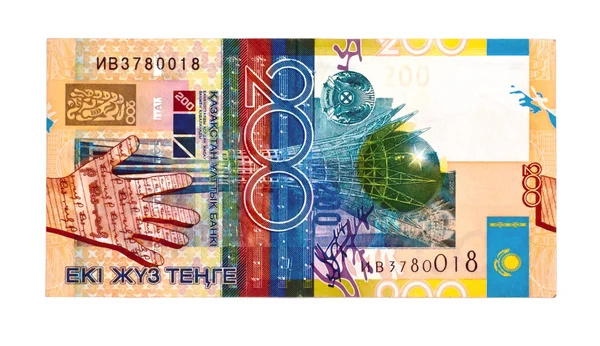 Kazakhstan currency 200 Tenge bill — Stock Photo, Image