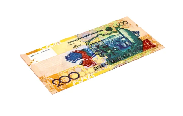Kazakhstan currency 200 Tenge bill — Stock Photo, Image