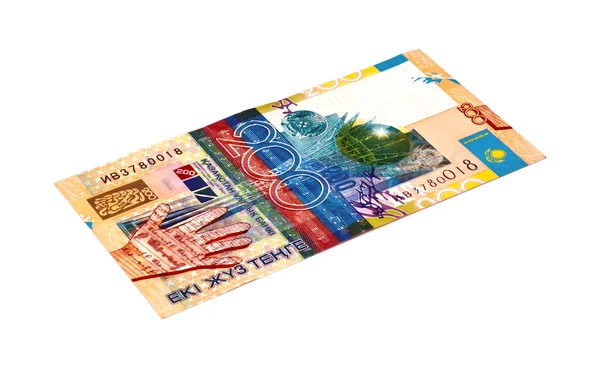 Казахстанская валюта 200 тенге — стоковое фото
