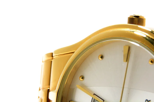 Złoty zegarek na rękę — Zdjęcie stockowe