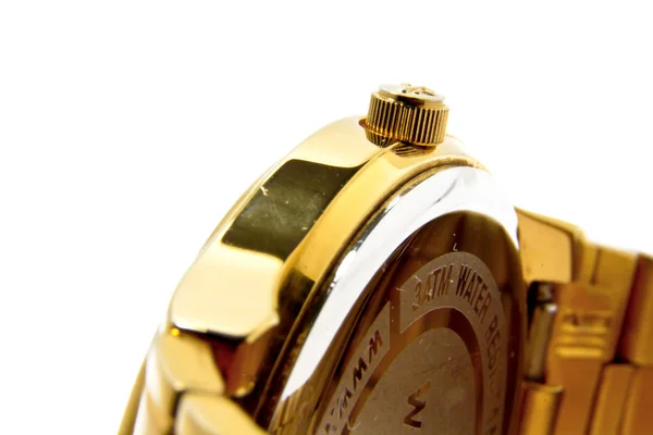 Goldene Armbanduhr — Stockfoto