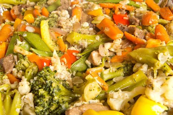 Beef and vegetable stir fry — Stock Photo, Image