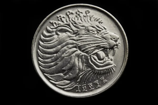 Leão nos vinte e cinco cêntimos — Fotografia de Stock