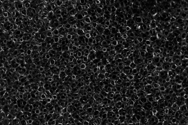 Texture of black sponge, Stock image