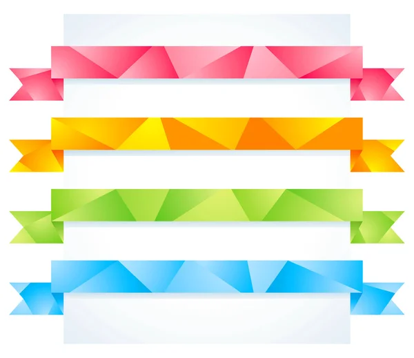 Rubans Origami — Image vectorielle
