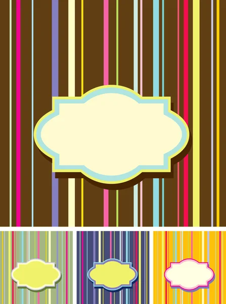 Retro colorful backgrounds — Stock Vector