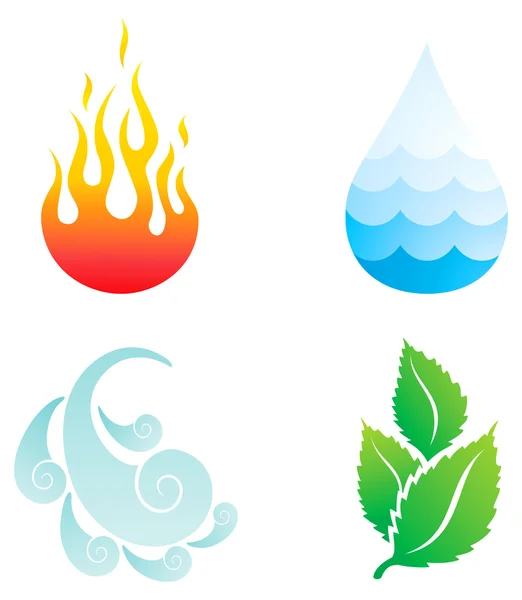 Four elements — Stock Vector