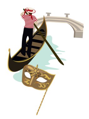 Symbols of Venice clipart