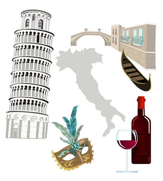Symbole Italiens — Stockvektor