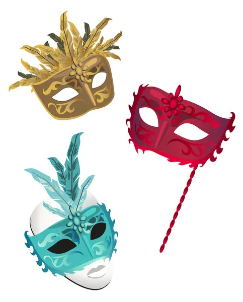 Karnevalové masky — Stockový vektor