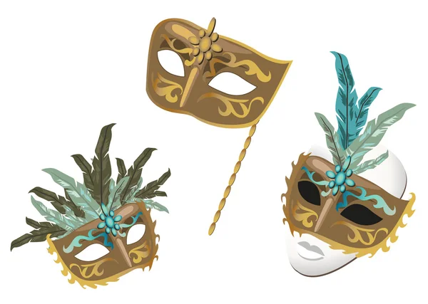 Karnevalové masky — Stockový vektor