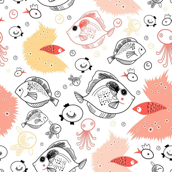 Μοτίβο ψαριών — Διανυσματικό Αρχείο