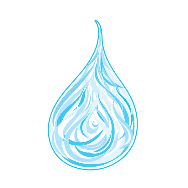 Goutte d'eau décorative — Image vectorielle