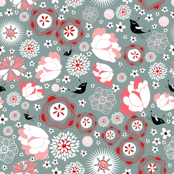Floral zomer patroon — Stockvector