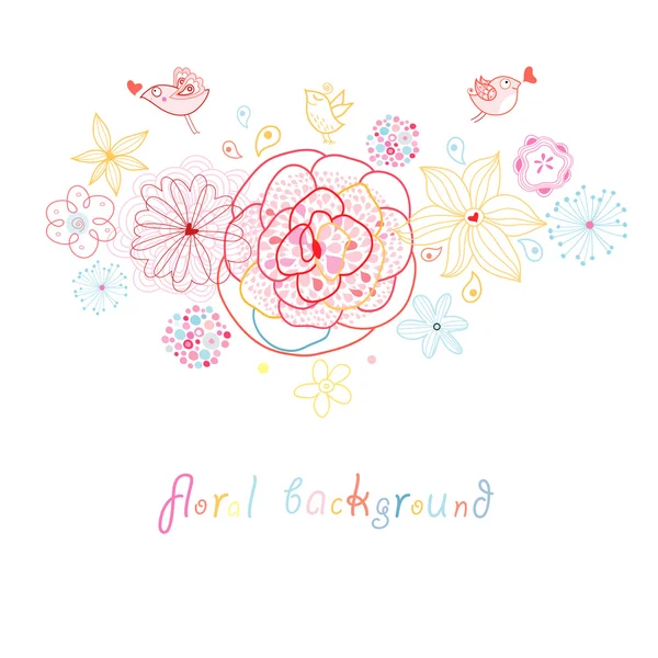 Floraler Hintergrund — Stockvektor