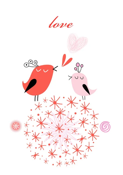 Αγάπη πτηνά — Διανυσματικό Αρχείο