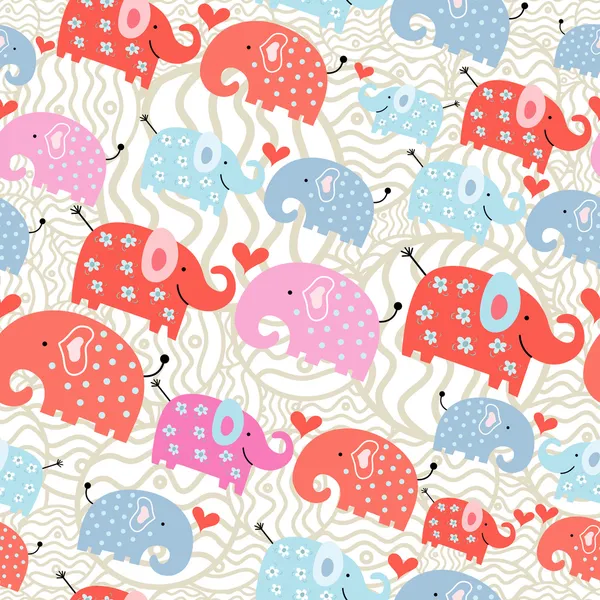 Textura de los elefantes en guisantes — Archivo Imágenes Vectoriales