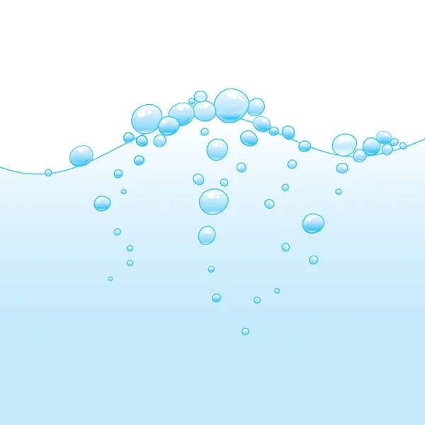 Gouttelettes d'eau avec — Image vectorielle