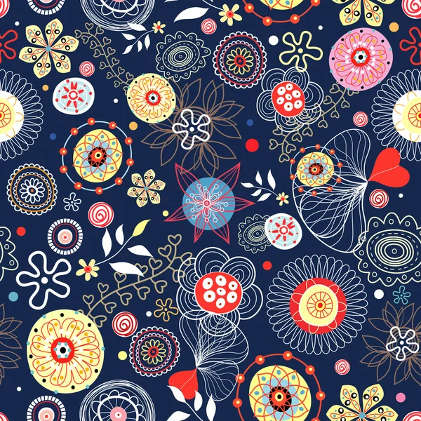 Abstract floral lichte patronen — Stockvector