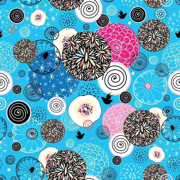 Schéma floral abstrait — Image vectorielle