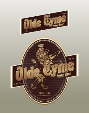 Beer label clipart