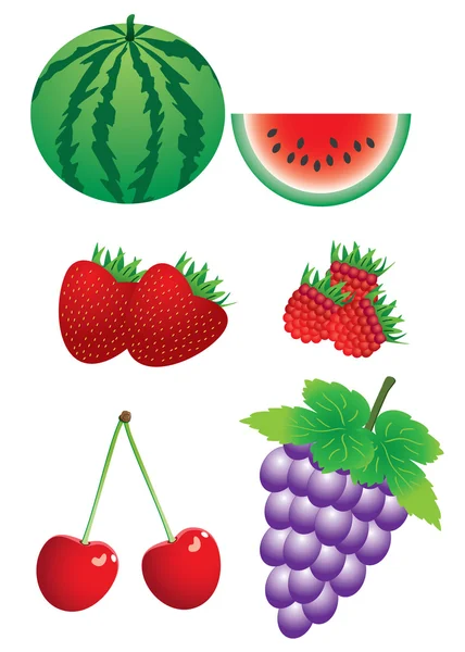 Set of berries — Stock Vector