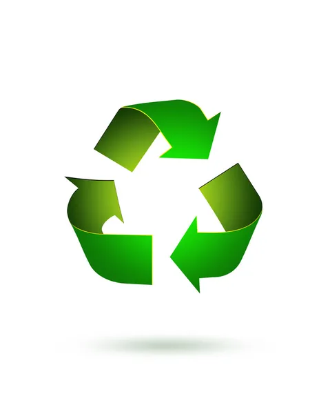 Ícone de reciclagem — Fotografia de Stock