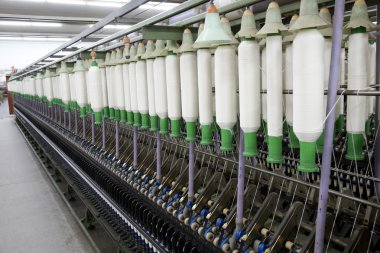 Pamuk akor biriktiricileri tekstil fabrikası