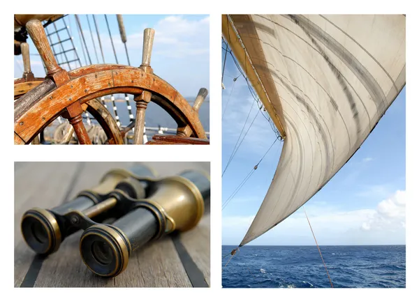 Sails and the sea — Stock Photo, Image
