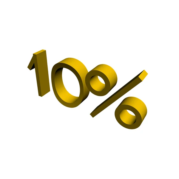 Ten percent — Stock Photo, Image