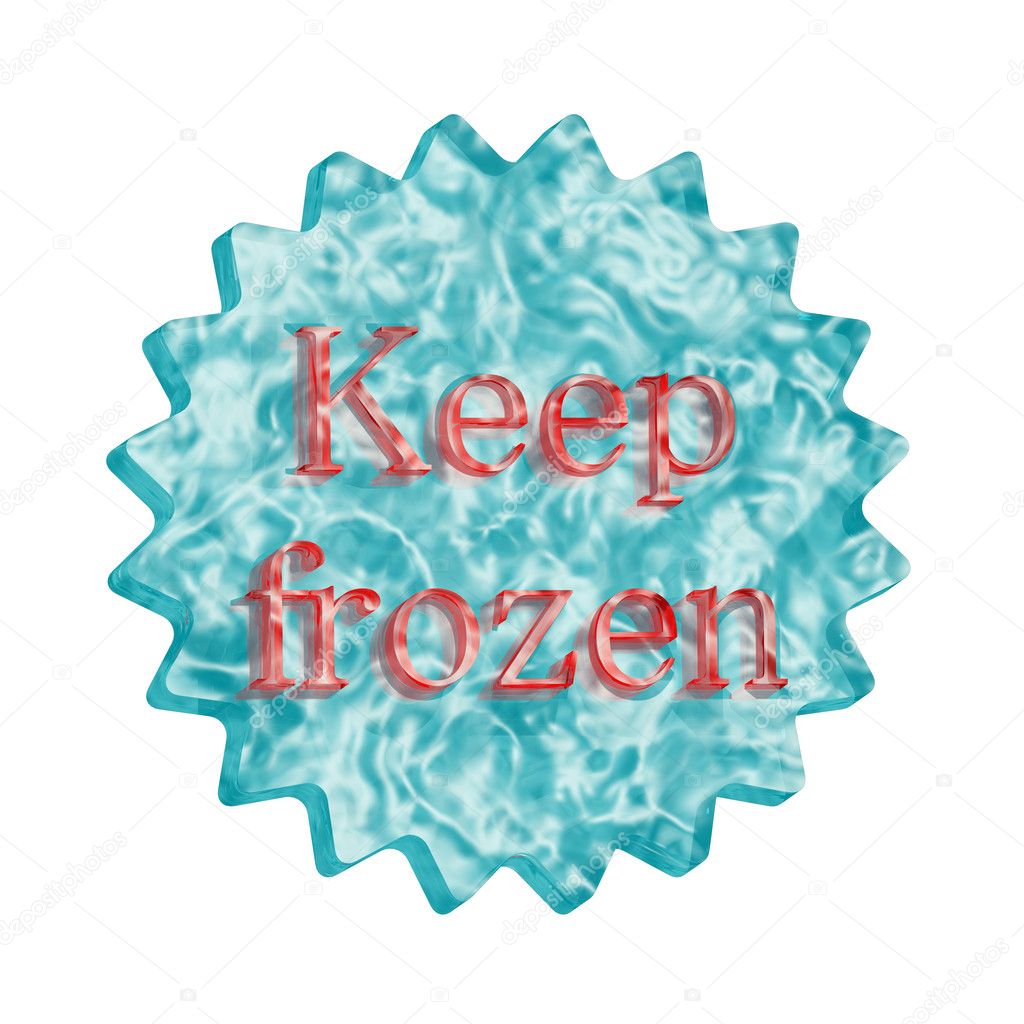 Button Icon Keep frozen — Stock Photo © RomanenkoAlex 6088938