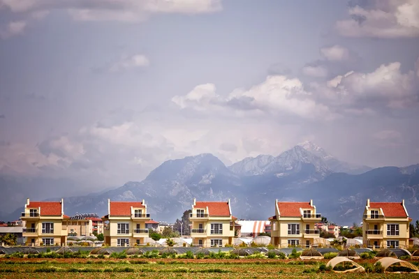 stock image Modern houses in a row,