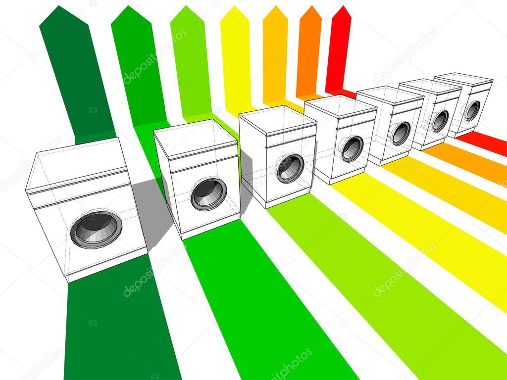 Seven washing machines