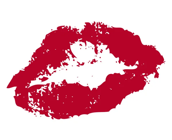Bacio rossetto — Vettoriale Stock