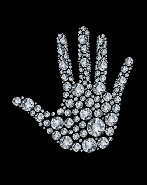 Diamantes hechos a mano. — Archivo Imágenes Vectoriales