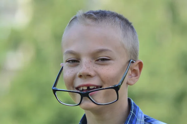 Boy with glasses — Stock Photo, Image