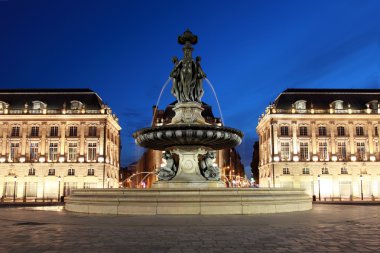 Bordeaux Place de la Bourse clipart