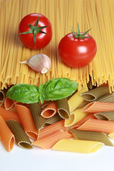 Ingredients for a pasta meal — Stock Photo, Image