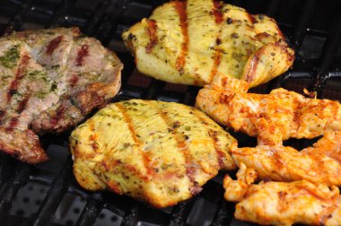 Fleisch auf dem Grill clipart